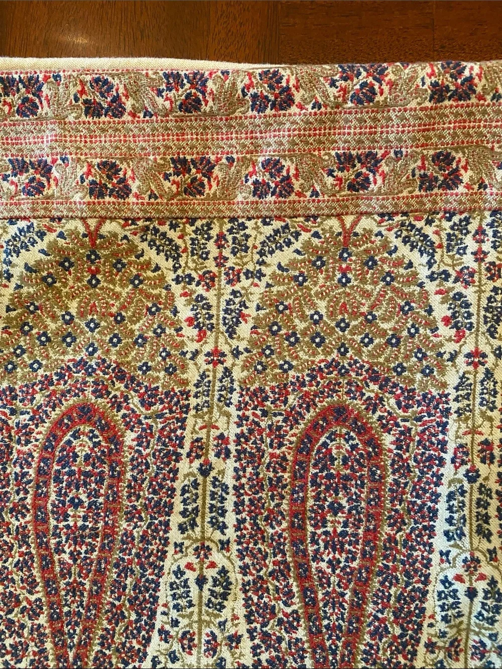 Pottery Barn Cotton Floral Paisley Pillow Cover 16” x 26”